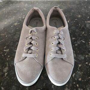 Sperry Topsider Sailor Lace To Toe Serpent Leather Sneakers 7.5